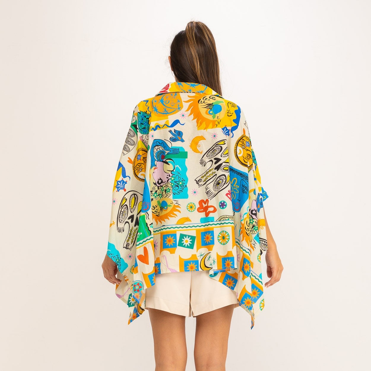 Bluse / Poncho bunt - CABALES