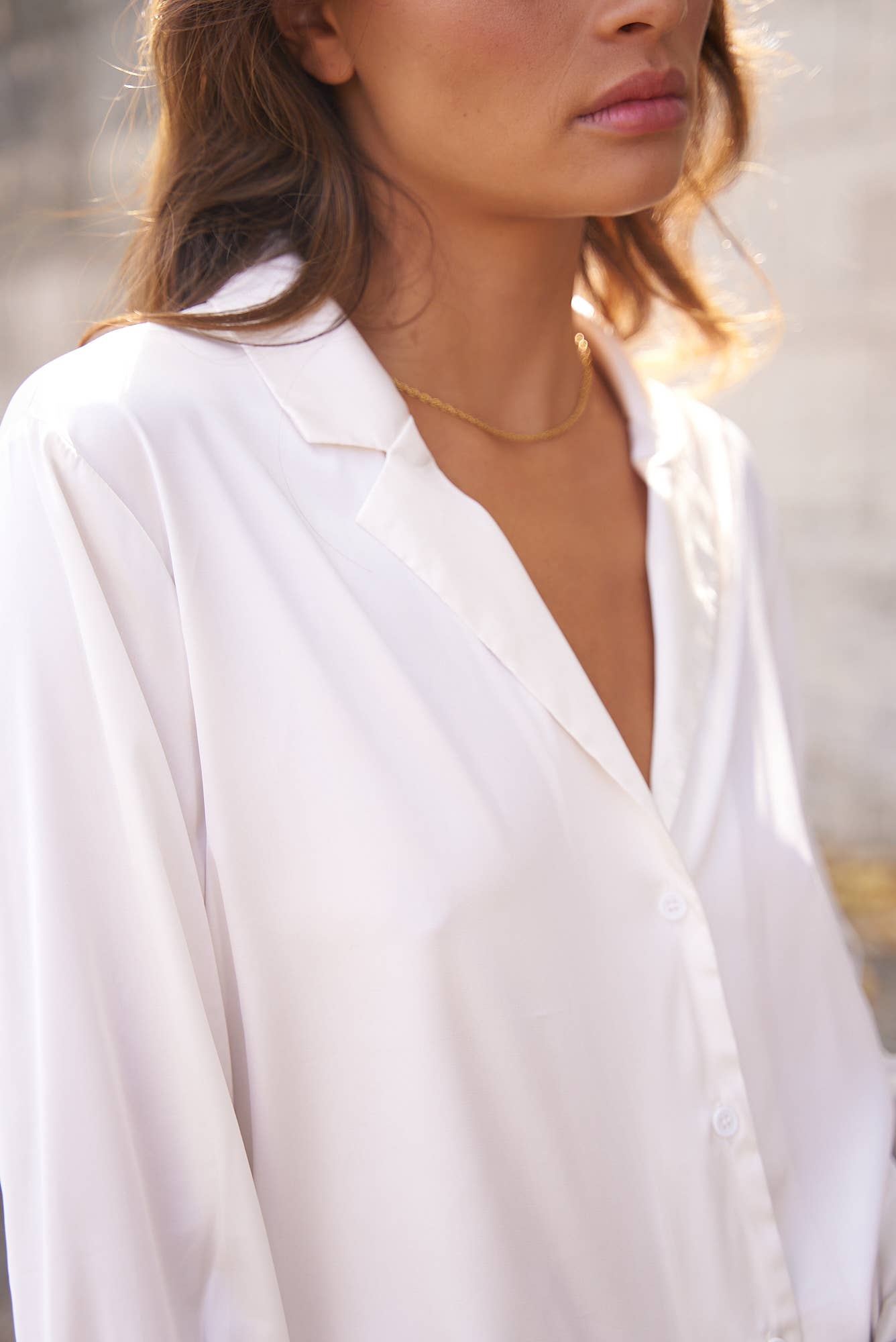 Bluse aus Satin - CABALES