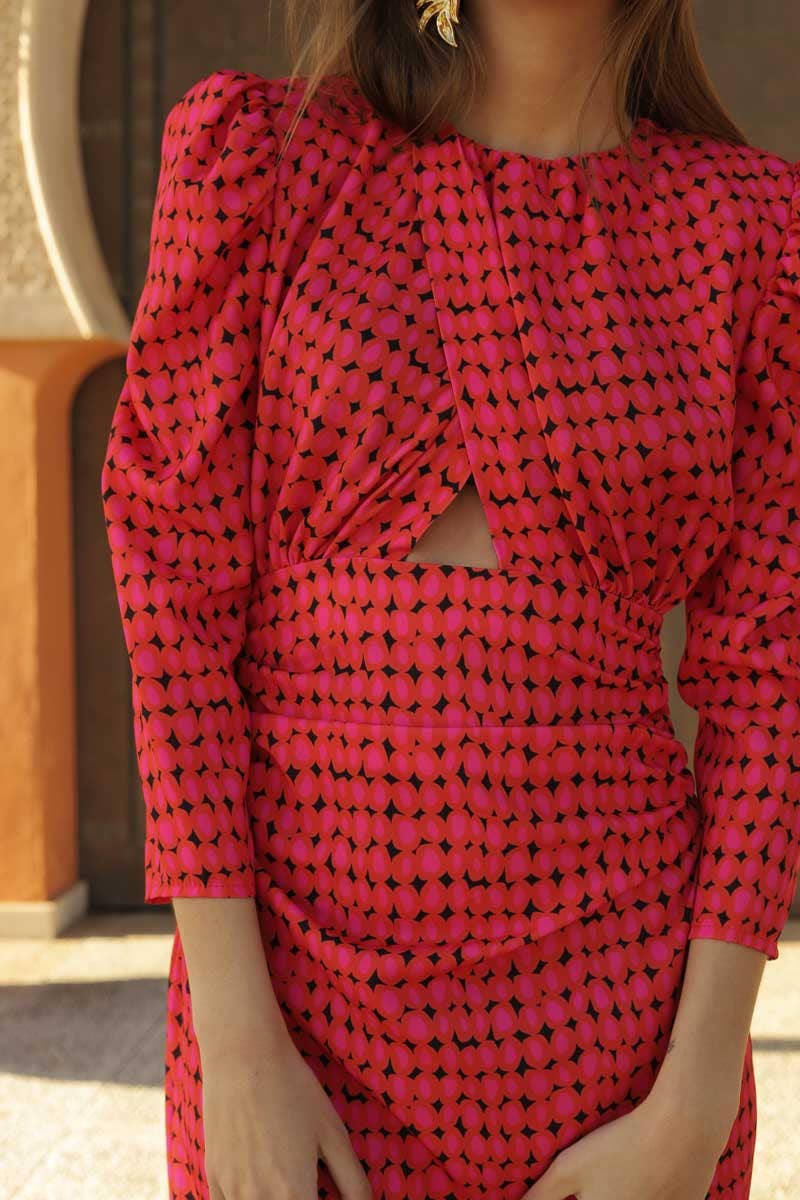 Bedrucktes Kleid Viena XS - CABALES