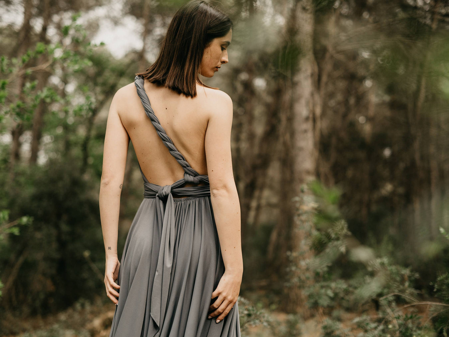 Midikleid Silber - CABALES