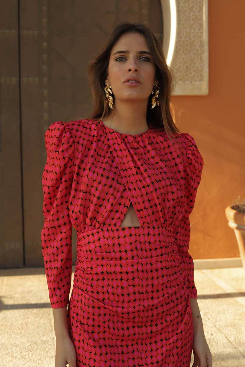 Bedrucktes Kleid Viena XS - CABALES