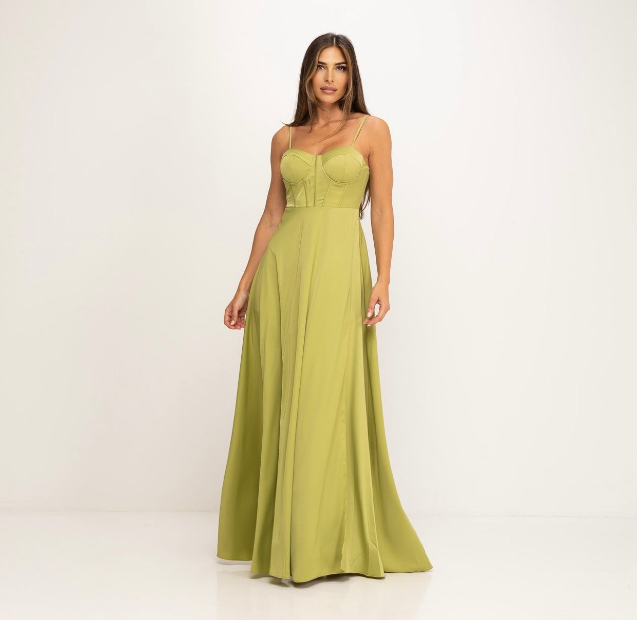 Abendkleid Satin in M - CABALES