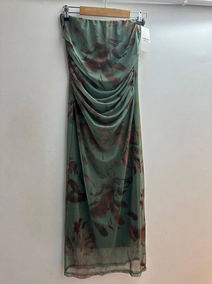 Bedrucktes trägerloses Kleid Alma - CABALES