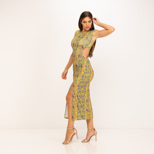 Cut out Kleid mit Schlitz - CABALES