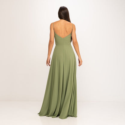 Drapiertes Maxi Abendkleid (M) - CABALES