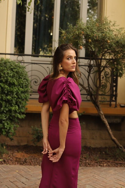 Kleid Diana Aubergine