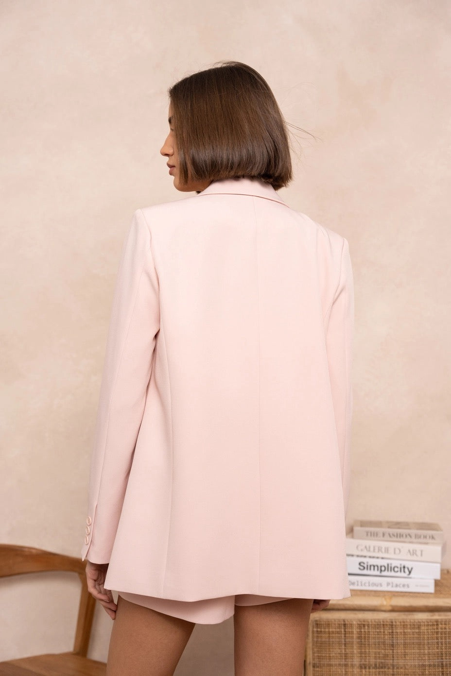 Eleganter Oversize-Blazer in Rosa - CABALES