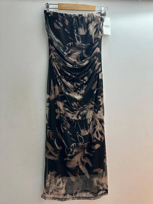 Bedrucktes trägerloses Kleid Alma - CABALES