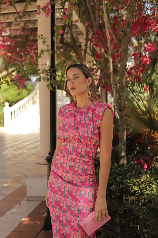 Bedrucktes Kleid Jade in S - CABALES