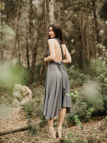 Midikleid Silber - CABALES