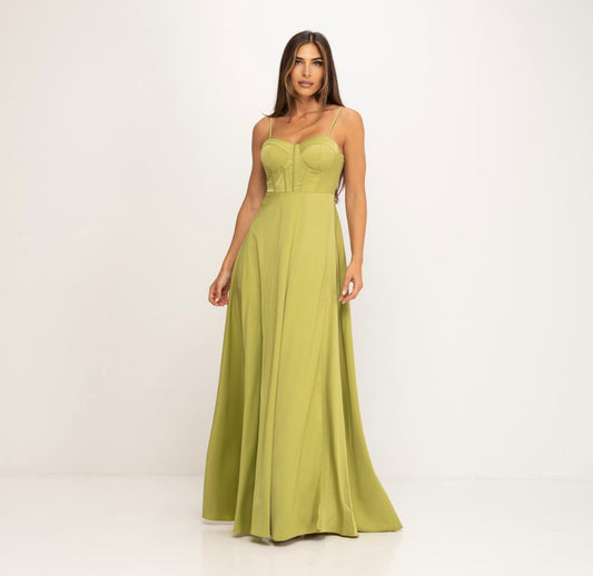 Abendkleid Satin in M - CABALES