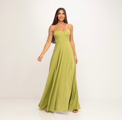 Abendkleid Satin in M - CABALES